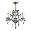 Lyre 4-Light Chrome with Amber Crystal Medium Chandelier by Worldwide Lighting 1 Lyre 4-Light Chrome with Amber Crystal Medium Chandelier by Worldwide Lighting -Thomas Lighting Sales amber crystal polished chrome finish worldwide lighting chandeliers w83115c19 am 64 1000