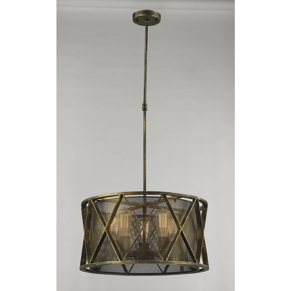 Nautilus 5-Light Antique Bronze Pendant by Worldwide Lighting 8 Nautilus 5-Light Antique Bronze Pendant by Worldwide Lighting - Image 6