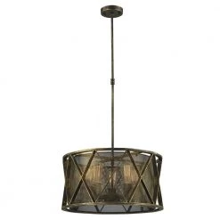 Nautilus 5-Light Antique Bronze Pendant by Worldwide Lighting