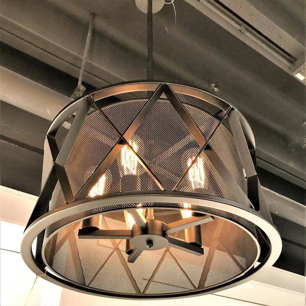 Nautilus 5-Light Antique Bronze Pendant by Worldwide Lighting 4 Nautilus 5-Light Antique Bronze Pendant by Worldwide Lighting - Image 2