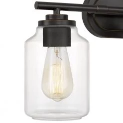 Aston 22 in. x 7 in. x 11 in. 3-Light Antique Bronze Vanity Light by Worldwide Lighting -Thomas Lighting Sales antique bronze worldwide lighting vanity lighting e20034 003 1f 1000