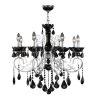 Kronos 8-light Chrome with Black Crystals Chandelier by Worldwide Lighting 1 Kronos 8-light Chrome with Black Crystals Chandelier by Worldwide Lighting -Thomas Lighting Sales black crystal polished chrome finish worldwide lighting chandeliers w83109c30 bl 64 1000