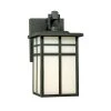 Mission 1-Light Black Outdoor Wall-Mount Lantern Sconce by Thomas Lighting -Thomas Lighting Sales black thomas lighting outdoor sconces sl91047 64 1000
