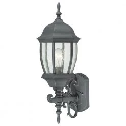 Covington 1-Light Black Outdoor Wall-Mount Lantern Sconce by Thomas Lighting