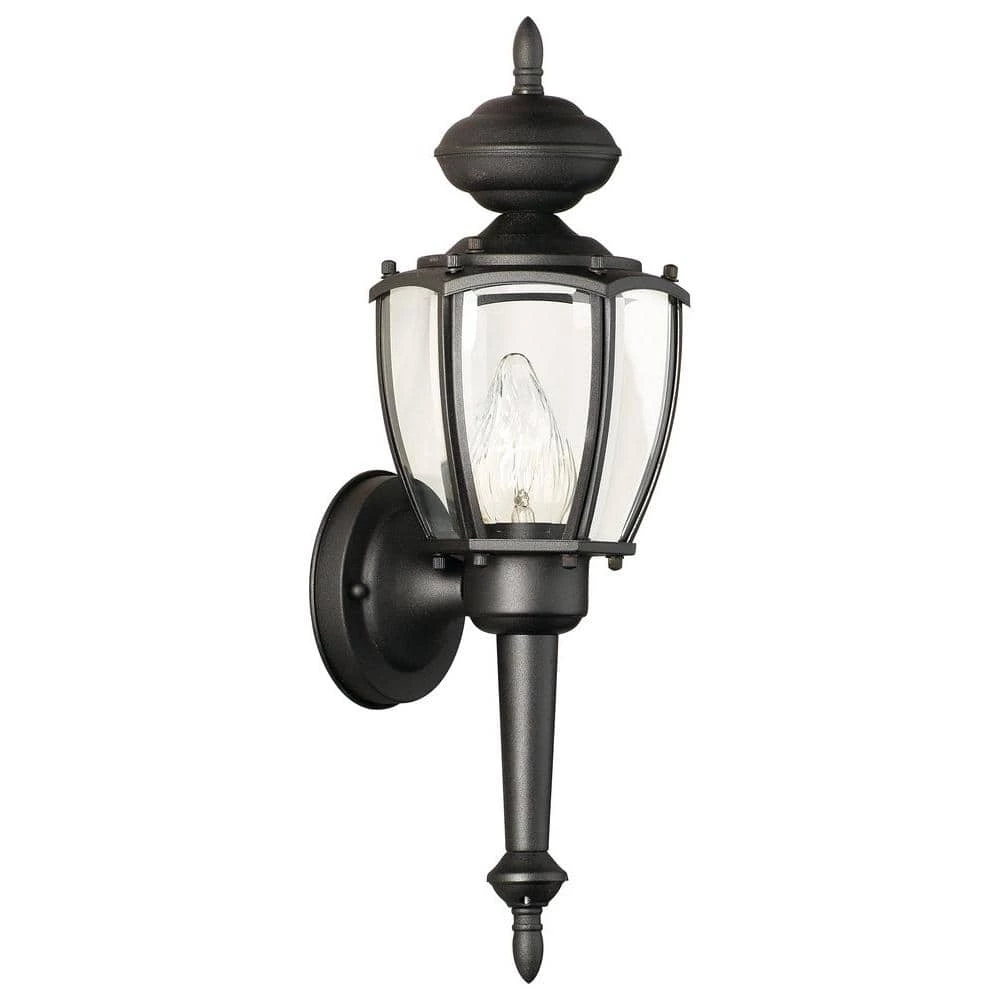 Park Avenue 1-Light Black Outdoor Wall Mount Lantern Sconce by Thomas Lighting 3 Park Avenue 1-Light Black Outdoor Wall Mount Lantern Sconce by Thomas Lighting