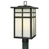Mission 3-Light Outdoor Black Post Lantern by Thomas Lighting -Thomas Lighting Sales black thomas lighting post lanterns sl90067 64 1000