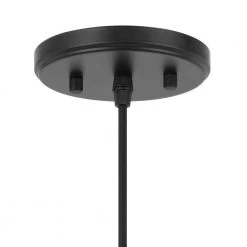 Remington 11.88 in. D X 3.25 in. H 1-Light Black Concrete Metal Grey Shade Pendant by Worldwide Lighting -Thomas Lighting Sales black worldwide lighting chandeliers e80015 001 fa 1000