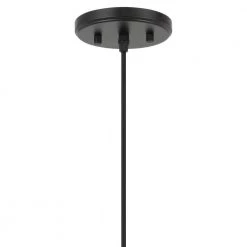Remington 7.25 in. D X 8.63 in. H 1-Light Black Concrete Metal Grey Shade Pendant by Worldwide Lighting -Thomas Lighting Sales black worldwide lighting chandeliers e80018 001 fa 1000