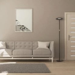 Mantis 66.9 in. Black Finish Multi-Directional LED Floor Lamp Dimmable Up-Light Tall Standing Torchiere by Worldwide Lighting -Thomas Lighting Sales black worldwide lighting floor lamps w63443 001 31 1000