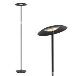 Mantis 66.9 in. Black Finish Multi-Directional LED Floor Lamp Dimmable Up-Light Tall Standing Torchiere by Worldwide Lighting -Thomas Lighting Sales black worldwide lighting floor lamps w63443 001 fa 1000