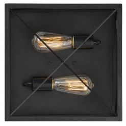 Mystic 13 in. x 13 in. x 5 in. 2-Light Black Flush Mount by Worldwide Lighting -Thomas Lighting Sales black worldwide lighting flush mount lights e30022 001 44 1000
