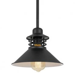 Robby 9 in. x 9 in. x 6.63 in. 1-Light Black Mini Pendant by Worldwide Lighting 11 Robby 9 in. x 9 in. x 6.63 in. 1-Light Black Mini Pendant by Worldwide Lighting -Thomas Lighting Sales black worldwide lighting pendant lights e80066 001 1f 1000