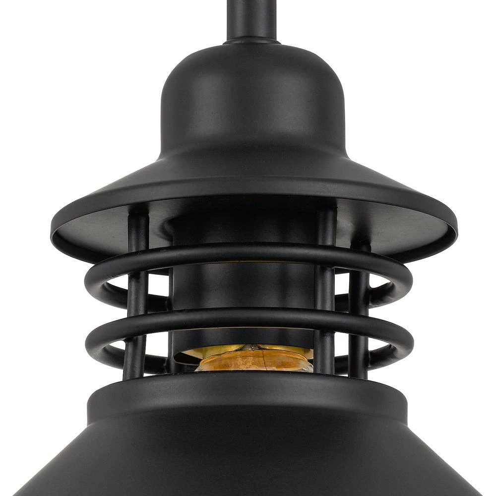Robby 9 in. x 9 in. x 6.63 in. 1-Light Black Mini Pendant by Worldwide Lighting 7 Robby 9 in. x 9 in. x 6.63 in. 1-Light Black Mini Pendant by Worldwide Lighting - Image 5