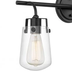 Bota 22 in. x 6.5 in. x 12.5 in. 3-Light Black Vanity Light by Worldwide Lighting -Thomas Lighting Sales black worldwide lighting vanity lighting e20020 001 44 1000