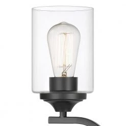 Tarantuga 6.25 in. 3-Light Black Vanity Light with Prismatic Clear Glass Shades by Worldwide Lighting -Thomas Lighting Sales black worldwide lighting vanity lighting e20131 001 44 1000