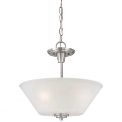 Pittman 2-Light Brushed Nickel Pendant by Thomas Lighting