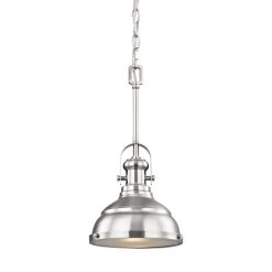 Blakesley Small 1-Light Brushed Nickel with Frosted Glass Pendant by Thomas Lighting