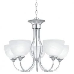Tahoe 5-Light Brushed Nickel Chandelier by Thomas Lighting