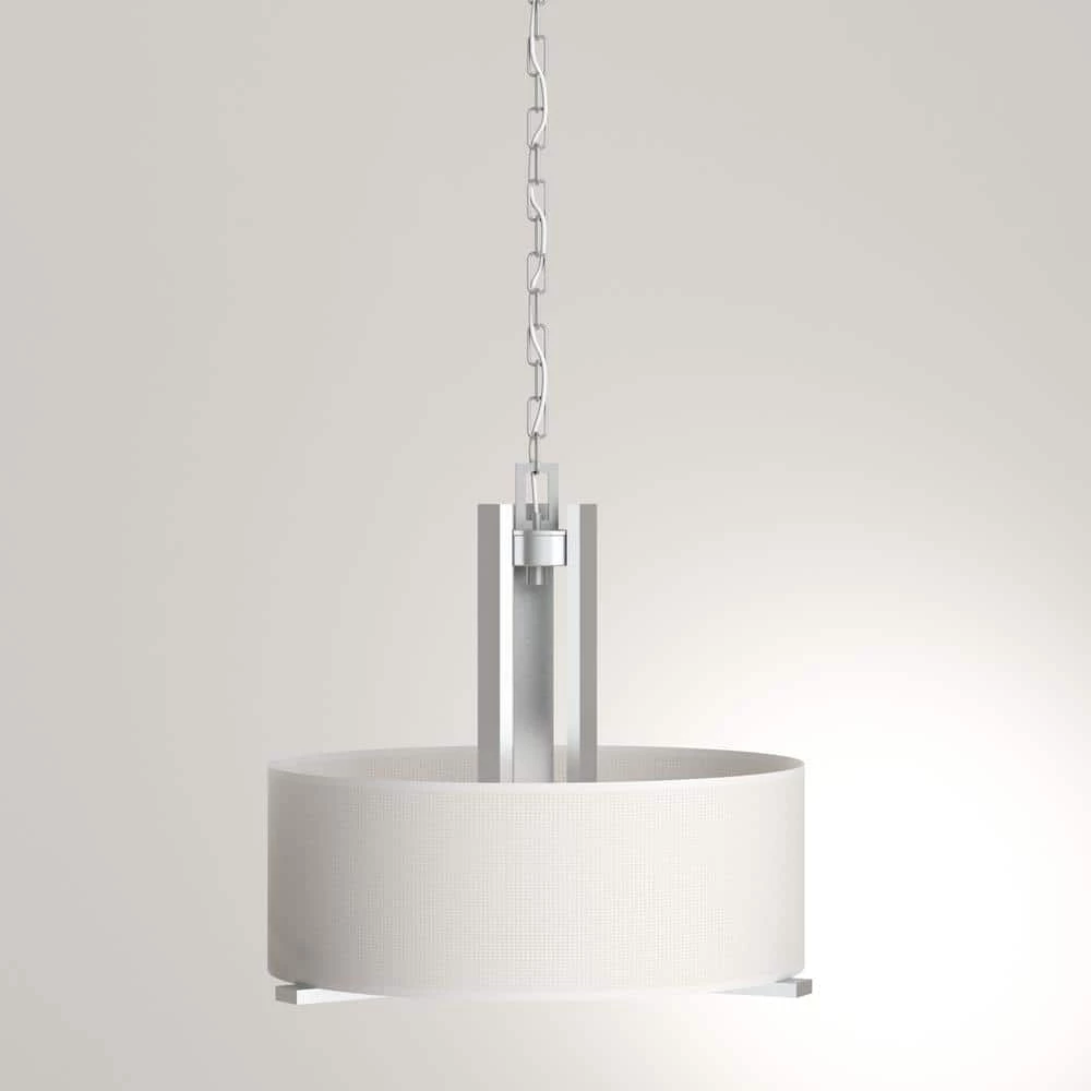 Pendenza 3-Light Brushed Nickel Chandelier by Thomas Lighting 7 Pendenza 3-Light Brushed Nickel Chandelier by Thomas Lighting - Image 5
