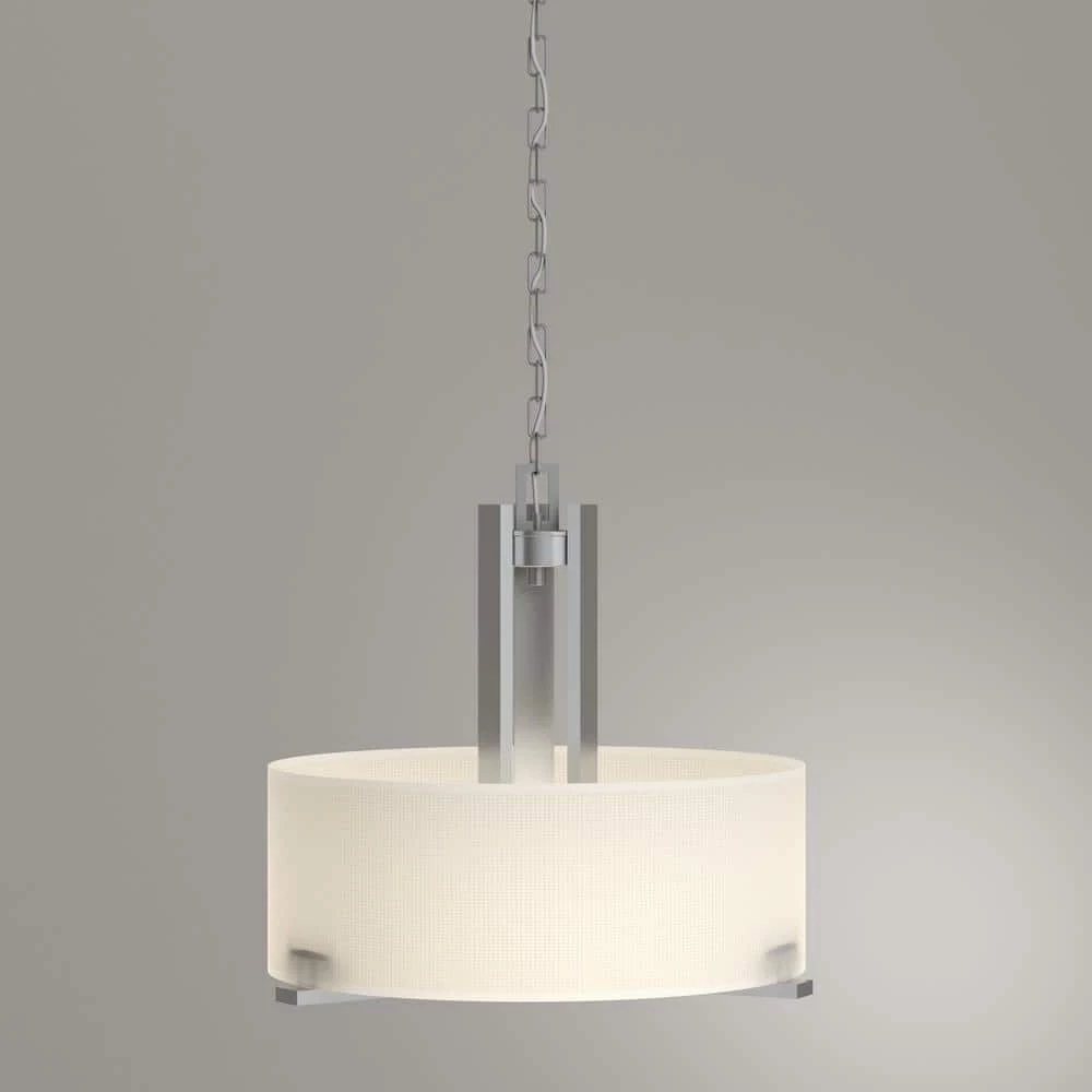 Pendenza 3-Light Brushed Nickel Chandelier by Thomas Lighting 6 Pendenza 3-Light Brushed Nickel Chandelier by Thomas Lighting - Image 4