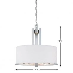 Pendenza 3-Light Brushed Nickel Chandelier by Thomas Lighting 13 Pendenza 3-Light Brushed Nickel Chandelier by Thomas Lighting -Thomas Lighting Sales brushed nickel thomas lighting chandeliers sl806678 c3 1000