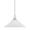 Elipse 1-Light Brushed Nickel Pendant by Thomas Lighting -Thomas Lighting Sales brushed nickel thomas lighting chandeliers sl820078 64 1000