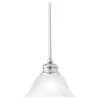 1-Light Brushed Nickel Hanging Pendant by Thomas Lighting 1 1-Light Brushed Nickel Hanging Pendant by Thomas Lighting -Thomas Lighting Sales brushed nickel thomas lighting chandeliers sl829678 64 1000