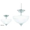 Tahoe 2-Light Brushed Nickel Ceiling Semi-Flush Mount Light by Thomas Lighting -Thomas Lighting Sales brushed nickel thomas lighting chandeliers sl861478 64 1000