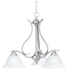 Prestige 3-Light Brushed Nickel Chandelier by Thomas Lighting