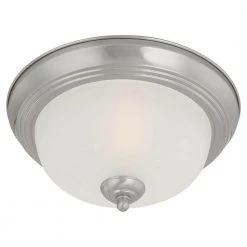 1-Light Brushed Nickel Ceiling Flush Mount by Thomas Lighting