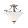 Treme 2-Light Brushed Nickel Semi-Flushmount by Thomas Lighting -Thomas Lighting Sales brushed nickel thomas lighting flush mount lights tc0020217 64 1000