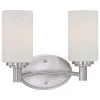 Pittman 2-Light Brushed Nickel Wall Vanity Light by Thomas Lighting -Thomas Lighting Sales brushed nickel thomas lighting vanity lighting 190022217 64 1000