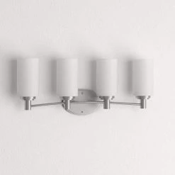 Pittman 4-Light Brushed Nickel Wall Vanity Light by Thomas Lighting 9 Pittman 4-Light Brushed Nickel Wall Vanity Light by Thomas Lighting -Thomas Lighting Sales brushed nickel thomas lighting vanity lighting 190025217 31 1000