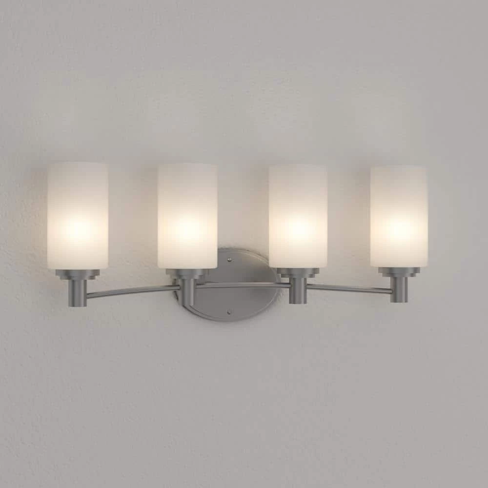Pittman 4-Light Brushed Nickel Wall Vanity Light by Thomas Lighting 5 Pittman 4-Light Brushed Nickel Wall Vanity Light by Thomas Lighting - Image 3
