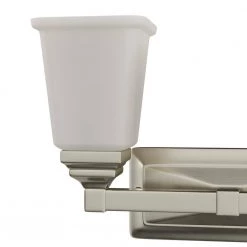 Sinclair 2-Light Brushed Nickel With Frosted Glass Bath Light by Thomas Lighting -Thomas Lighting Sales brushed nickel thomas lighting vanity lighting cn573211 40 1000