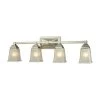 Sinclair 4-Light Brushed Nickel With Frosted Glass Bath Light by Thomas Lighting -Thomas Lighting Sales brushed nickel thomas lighting vanity lighting cn573411 64 1000