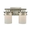 Ravendale 2-Light Brushed Nickel With Opal White Glass Bath Light by Thomas Lighting 2 Ravendale 2-Light Brushed Nickel With Opal White Glass Bath Light by Thomas Lighting -Thomas Lighting Sales brushed nickel thomas lighting vanity lighting cn578212 64 1000