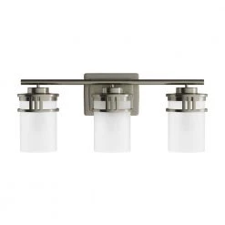 Raven dale 3-Light Brushed Nickel With Opal White Glass Bath Light by Thomas Lighting -Thomas Lighting Sales brushed nickel thomas lighting vanity lighting cn578312 1d 1000