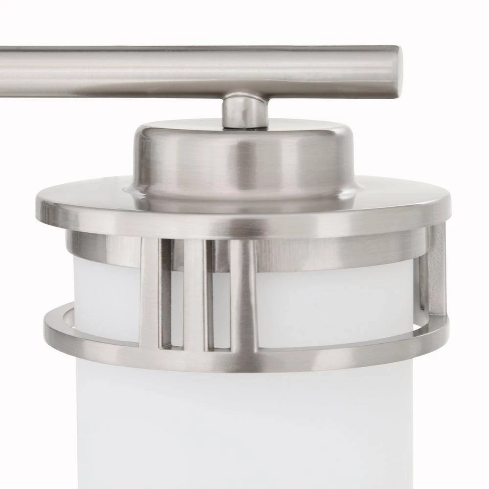 Ravendale 4-Light Brushed Nickel With Opal White Glass Bath Light by Thomas Lighting 8 Ravendale 4-Light Brushed Nickel With Opal White Glass Bath Light by Thomas Lighting - Image 6