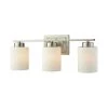 Summit Place 3-Light Brushed Nickel With Opal White Glass Bath Light by Thomas Lighting -Thomas Lighting Sales brushed nickel thomas lighting vanity lighting cn579312 64 1000