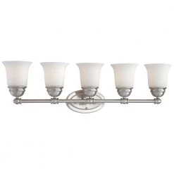 Bella 5-Light Brushed Nickel Bath Light by Thomas Lighting