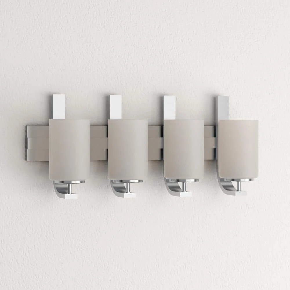 Pendenza 4-Light Brushed Nickel Wall Vanity Light by Thomas Lighting 6 Pendenza 4-Light Brushed Nickel Wall Vanity Light by Thomas Lighting - Image 4