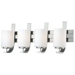 Pendenza 4-Light Brushed Nickel Wall Vanity Light by Thomas Lighting