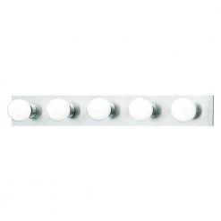 5-Light Brushed Nickel Wall Vanity Light by Thomas Lighting