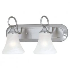 Elipse 2-Light Brushed Nickel Wall Vanity Light by Thomas Lighting