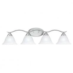Prestige 4-Light Brushed Nickel Wall Vanity Light by Thomas Lighting
