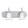 Homestead 2-Light Brushed Nickel Wall Vanity Light by Thomas Lighting -Thomas Lighting Sales brushed nickel thomas lighting vanity lighting sl758278 64 1000