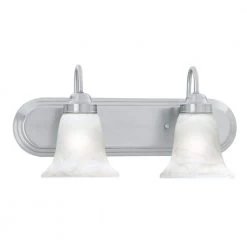 Homestead 2-Light Brushed Nickel Wall Vanity Light by Thomas Lighting