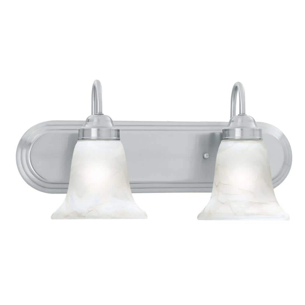 Homestead 2-Light Brushed Nickel Wall Vanity Light by Thomas Lighting 3 Homestead 2-Light Brushed Nickel Wall Vanity Light by Thomas Lighting