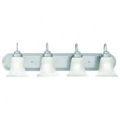 Homestead 4-Light Brushed Nickel Wall Vanity Light by Thomas Lighting